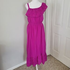 Old Navy Womens Midi Sundress XXLARGE(14) Boho Party Beach Vacation One Shoulder